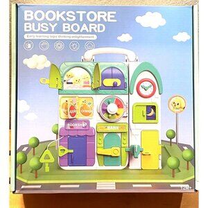 Bookstore Busy Board Early Learning New in Box Toddler Toys Montessori